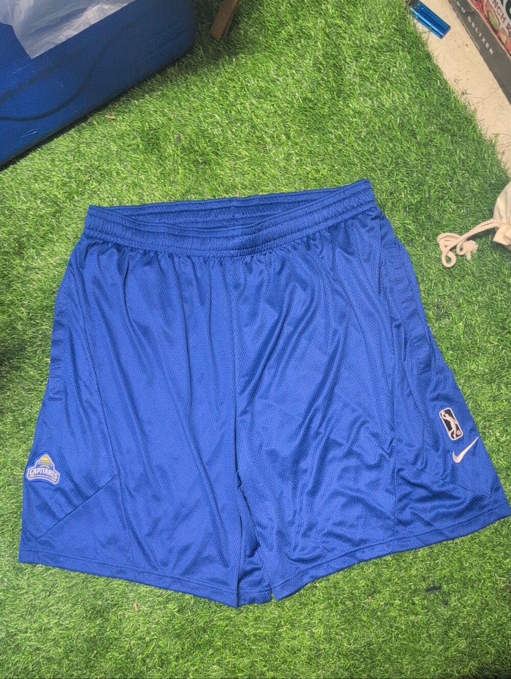 Nike Men’s Blue NBA G League Mexico City Capitanes Mesh Basketball Shorts Sz XXL